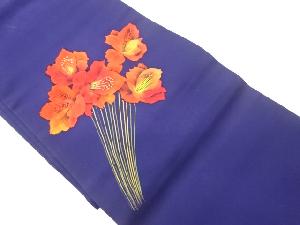 塩瀬金彩花模様名古屋帯